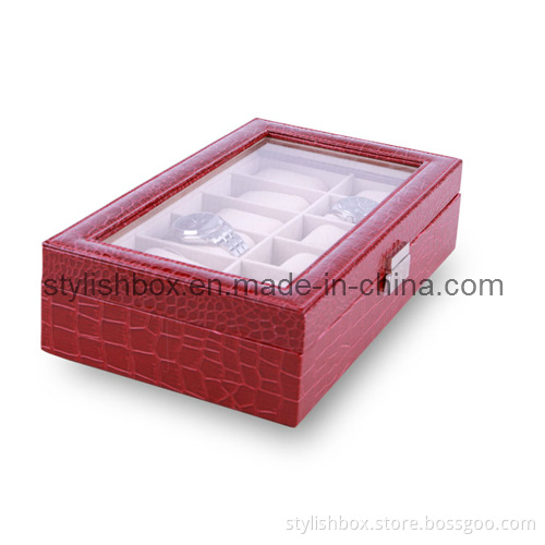 12PCS Clear Window Watch Storage Box (SW0120)